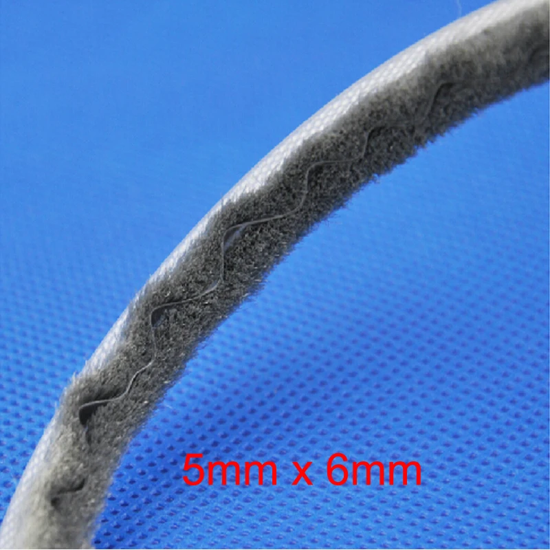 

10 meters 5mm x 6mm sliding door window brush seal strip weatherstrip soundproofing draught excluder
