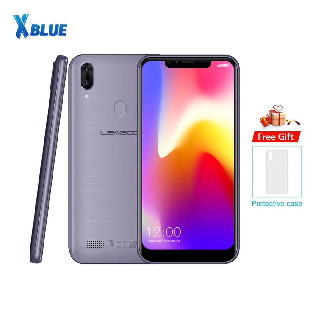 

Original LEAGOO M11 4G Fingerprint Mobile Phone 6.18" Dual SIM Android 8.1 Quad Core 2GB RAM 16GB ROM 4000mAh Face ID Smartphone