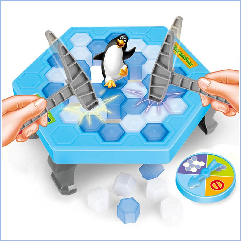 Забавный Пингвин ловушка интерактивные вывеска indoor Board игра «ледокол» сохранить Пингвин родитель-ребенок стол развлечений игрушки для детей, подарки