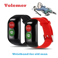 Volemer GPS смарт-браслет Wi-Fi фунтов SOS вызова расположение устройства трекер для Gente мэр безопасный анти-потерянный кровью сердце ритма браслет