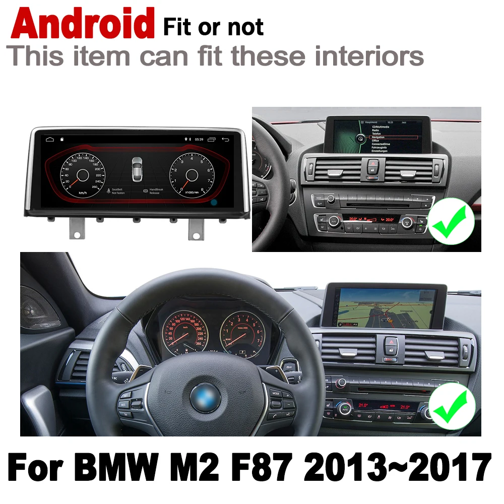Top 10.25" Android 7.0 up Car GPS Navi Map For BMW M2 F87 2013~2017 NBT Original Style Multimedia HD Screen Stereo Player Auto Radio 2