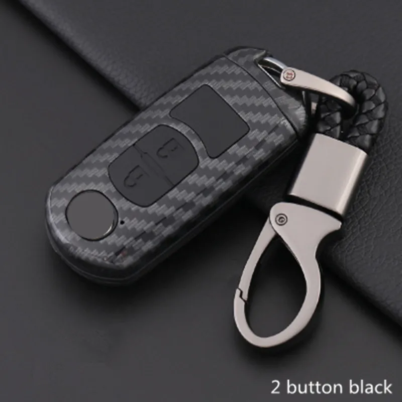 

Carbon Fiber Key Case Cover Shell For Mazda 3 6 CX5 CX7 CX-4 CX-5 CX-7 CX-9 RX8 2015 2016 2017 Car Styling Accessories for Mazda