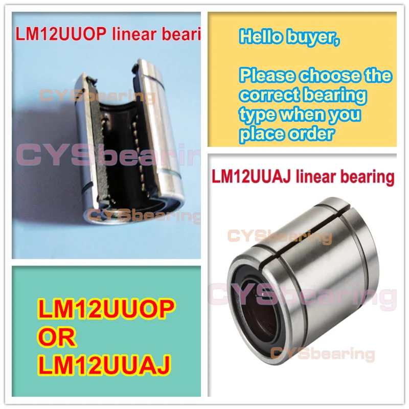 12MM Shaft Open LM12UUAJ LM12UUOP 12X21X30MM Linear Motion Bush Bearing