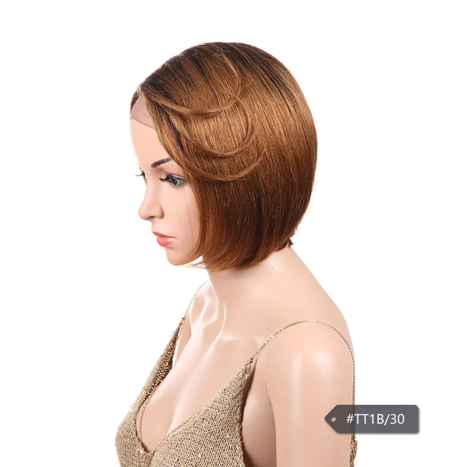 Черный жемчуг бразильские волосы remy короткие волнистые Fringer волнистые парики для черных женщин короткие Pixie Cut человеческие волосы парик