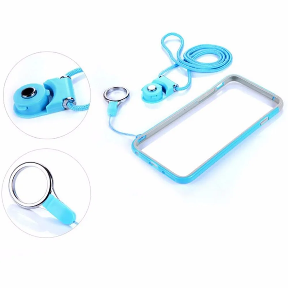 Detachable Cell Phone Neck Lanyard Strap Quick-Release Nylon Necklace/ Wrist Hand Lanyard/ Keychain