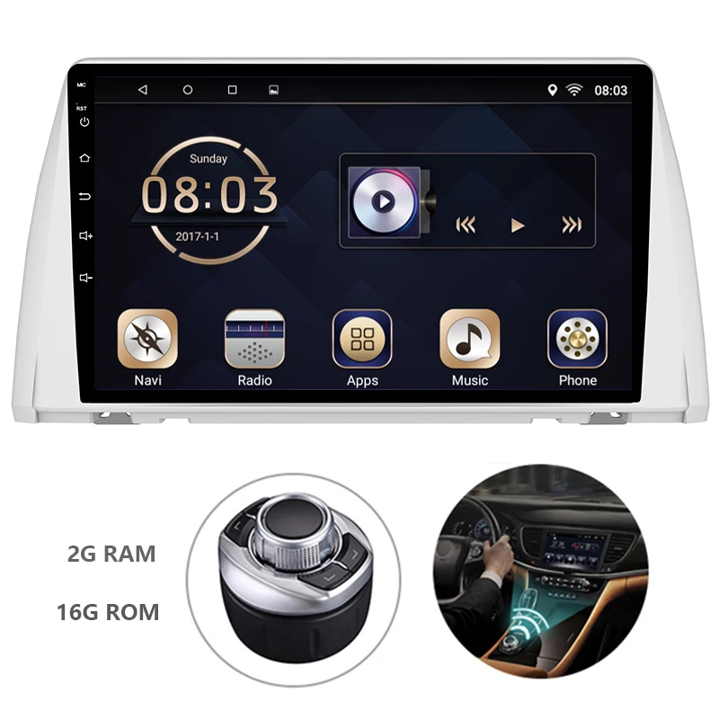 Android 7 1 1din автомобильный DVD мультимедийный плеер авторадио для KIA KX7 2016-2018 GPS