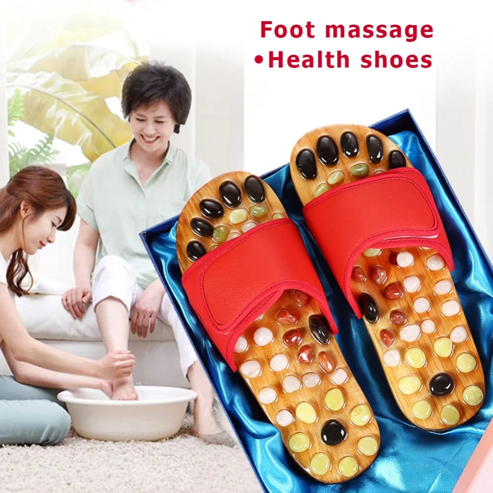 1pair Natural Agate Stones Foot Massage Sandals Pebble Foot Massage Slippers Acupuncture Therapy Reflexology Massager Shoes 1pair Natural Agate Stones Foot Massage Sandals Pebble Foot Massage Slippers Acupuncture Therapy Reflexology Massager Shoes