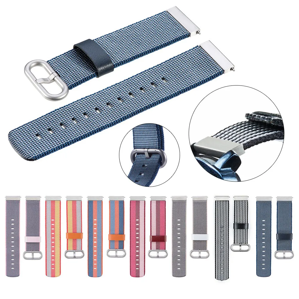 

bracelet watch Nylon weave Band Wrist Strap 22mm For Asus Vivowatch / ZENWATCH/ ZENWATCH 2 montre clock reloj relogio watchband