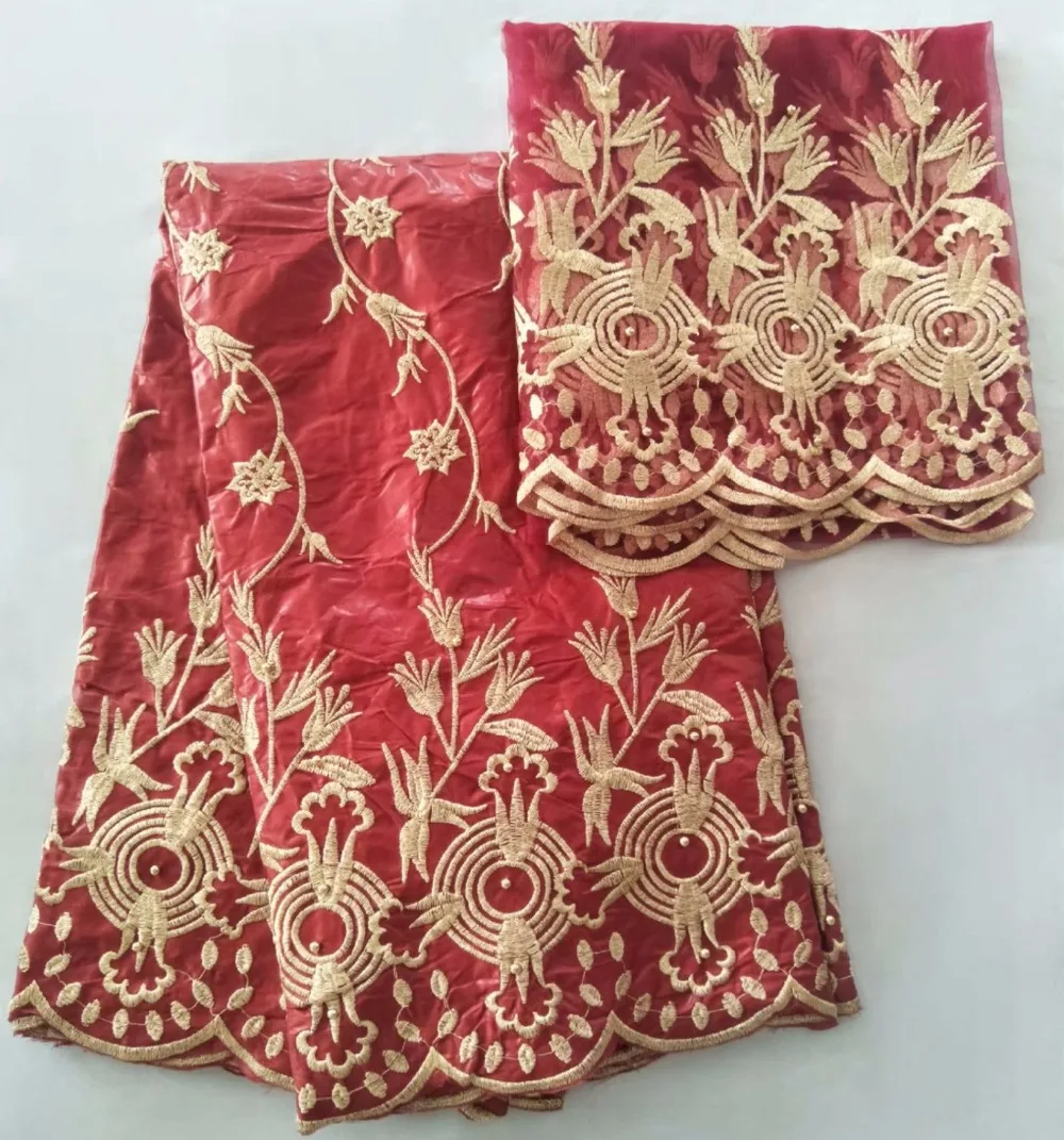 

Most popular latest African Embroidered beaded fabric bazin riche getzner fabric for Nigerian Evening/Party dresses