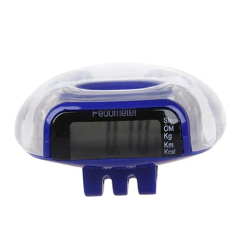 

LCD Digital Multi Pedometer Walking Step Distance Calorie Counter Run Fitness - Blue