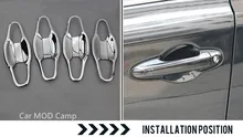 Для toyota harrier 2013 2014 2015 2016 2017 XU60 ABS Chrome дверные ручки чаши Рамка крышка обрезать 8 шт. автомобиля Средства для укладки волос!
