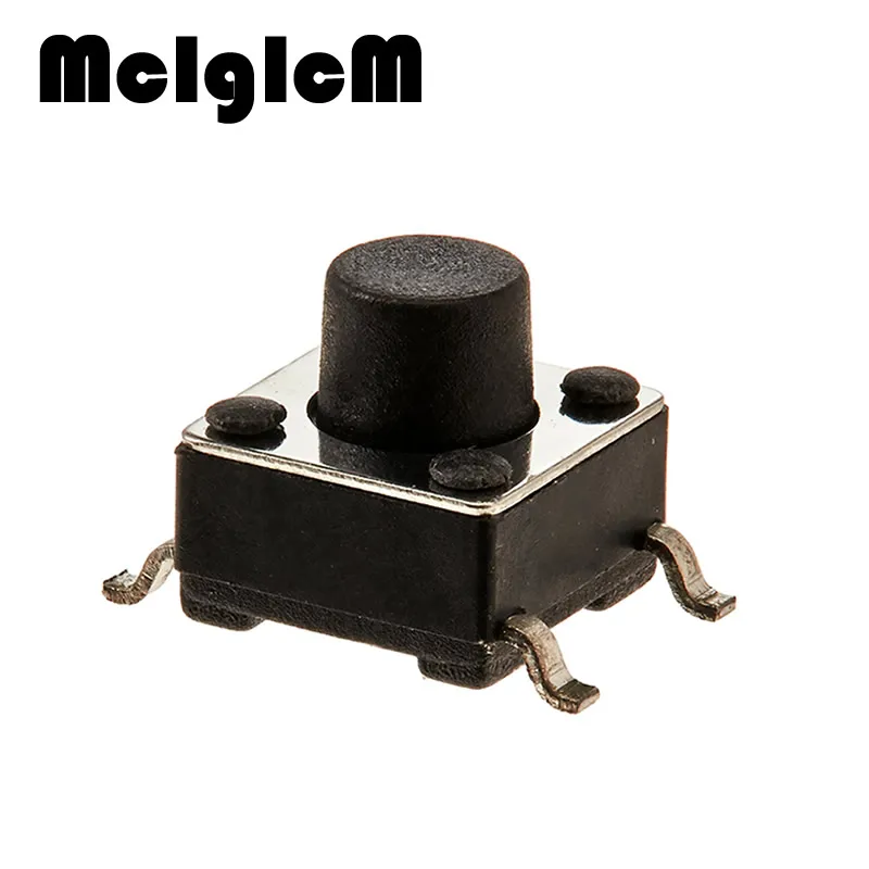 Kls7-ts6604-4. Кнопки корпусные тактовые без фиксации с подсветкой. Кнопка тактовая 12мм х 12мм н6 4 контакта. Тактильный кнопочный микропереключатель. Микрокнопка двухконтактный 5,02.