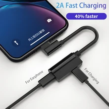 2 в 1 зарядное устройство разветвитель переходник на айфон 7 8 X XS MAX XR 7plus 8plus Aux аудио сплиттер переходник наушники для айфона lightning наушников переходник для iPhone 7 8 X XS MAX XR 7plus 8plus