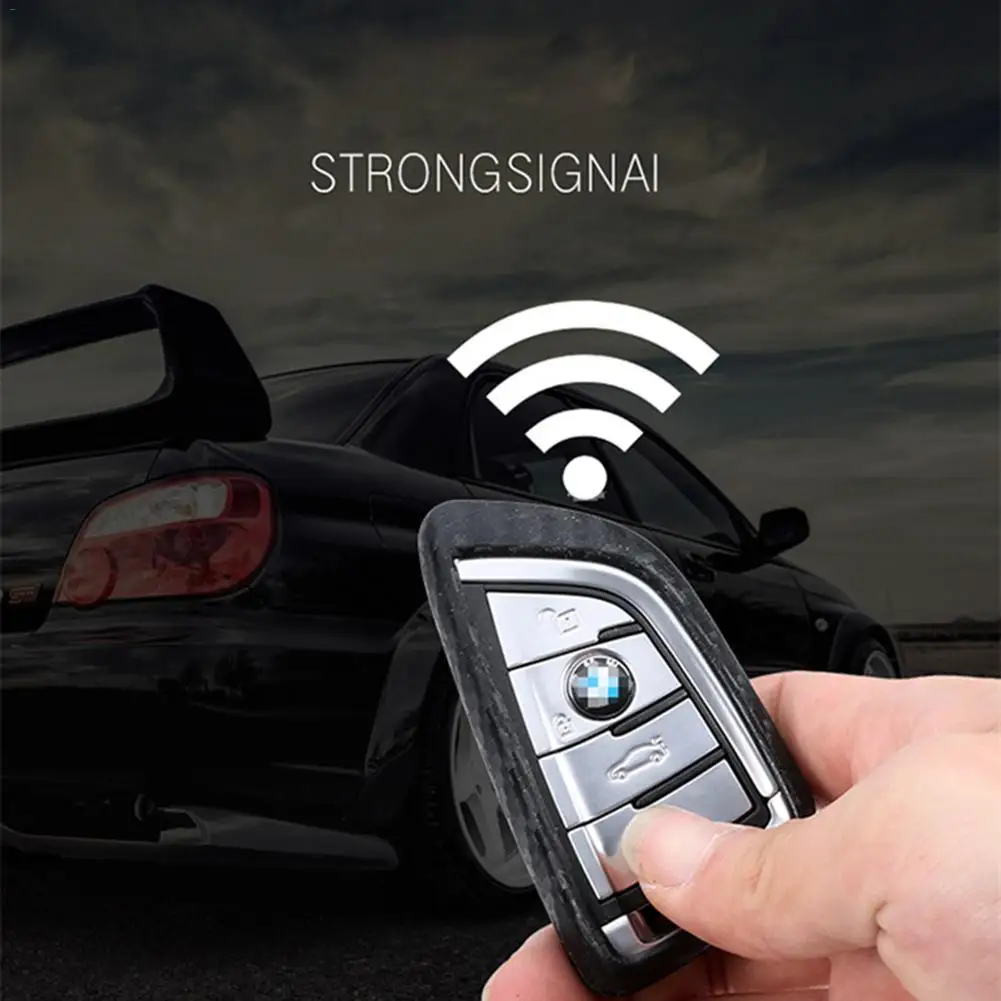 

Car-Styling Auto Key Shell Carbon Fiber Protection Covers Case Easy To Install For New X1 X5 X6 5 Series 2014 2016 Holder