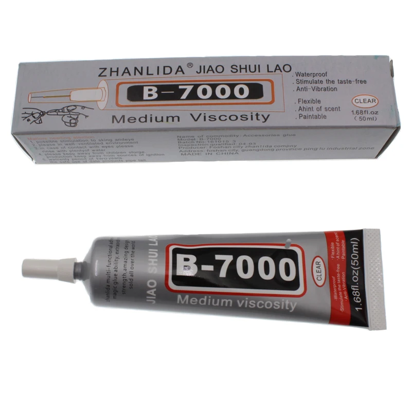 

50ML B7000 Glue Liquid Super Zhanlida Clear B-7000 Industrial Rubber Metal Textile Fabric Touch Screen Adhesive Stationery Store