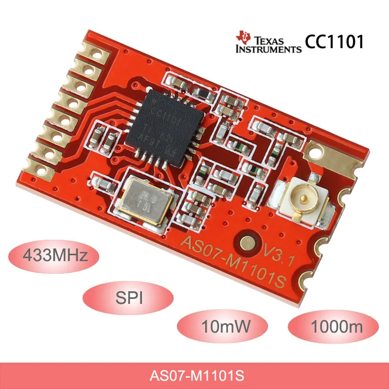 

433MHz rf Module CC1101 Wireless Transmission SPI rf Transmitter and Receiver 10mW wireless transceiver IPEX