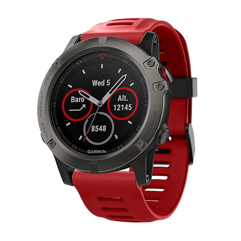 26 22 20 мм ремешок для часов Garmin Fenix 5X5 5S Plus 3 3 HR Forerunner 935 часы Quick Release силиконовый легкий ремешок на запястье