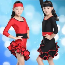 Кружева латинское платье для танцев для девочек; платье для бальных танцев детское платье для танцев, для девочек Одежда для танцев, балета для девочек, Vestido