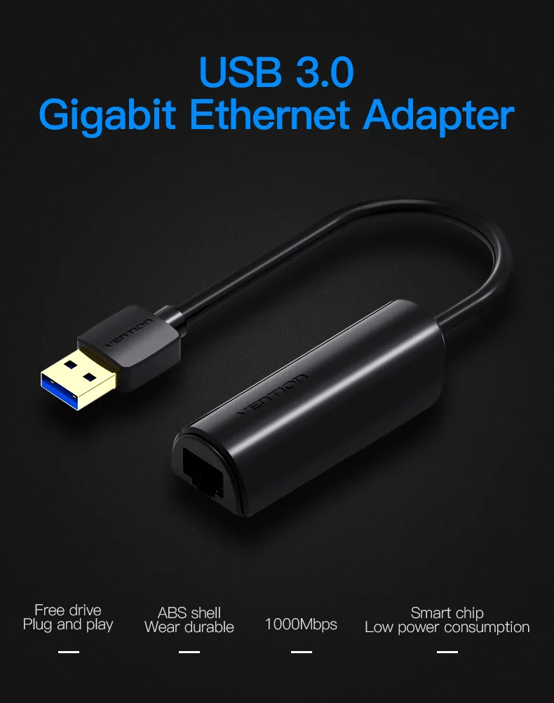 Vention USB 3,0 2,0 Ethernet адаптер USB к RJ45 Lan сетевая карта для Windows10 8 8,1 7 XP Mac OS ноутбук PC Chromebook Smart