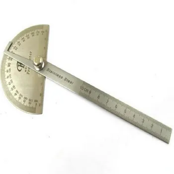 

1 Set Cute 180 Degree Practical Protractor Angle Finder Craftsman Ruler Stainless Steel Caliper Measuring Angle Ruler Stationery