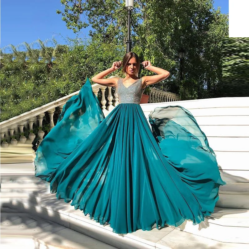 

Bodycon Bohemian Maxi Dresses for Women Sleeveless Summer Beach Dresses V Neck Vestidos