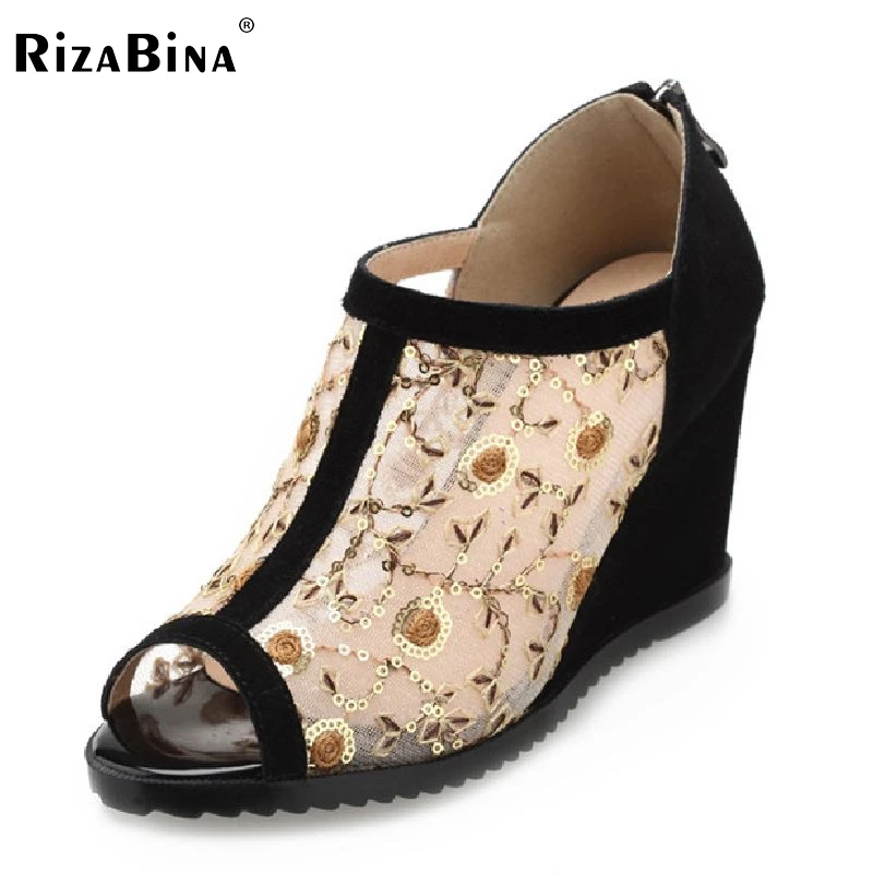 

free shipping wedge sandals women sexy platform footwear fashion shoes P13944 EUR size 33-41