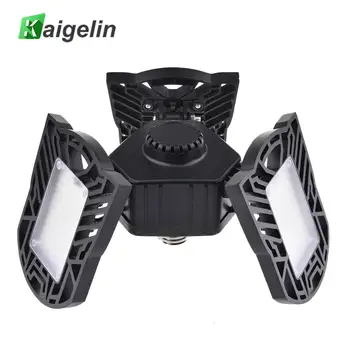 

Professional 60W 6000LM Adjustable Three Light LED Garage Lamp Waterproof Deformable High Bay Light for Garage/ Attic/Basement