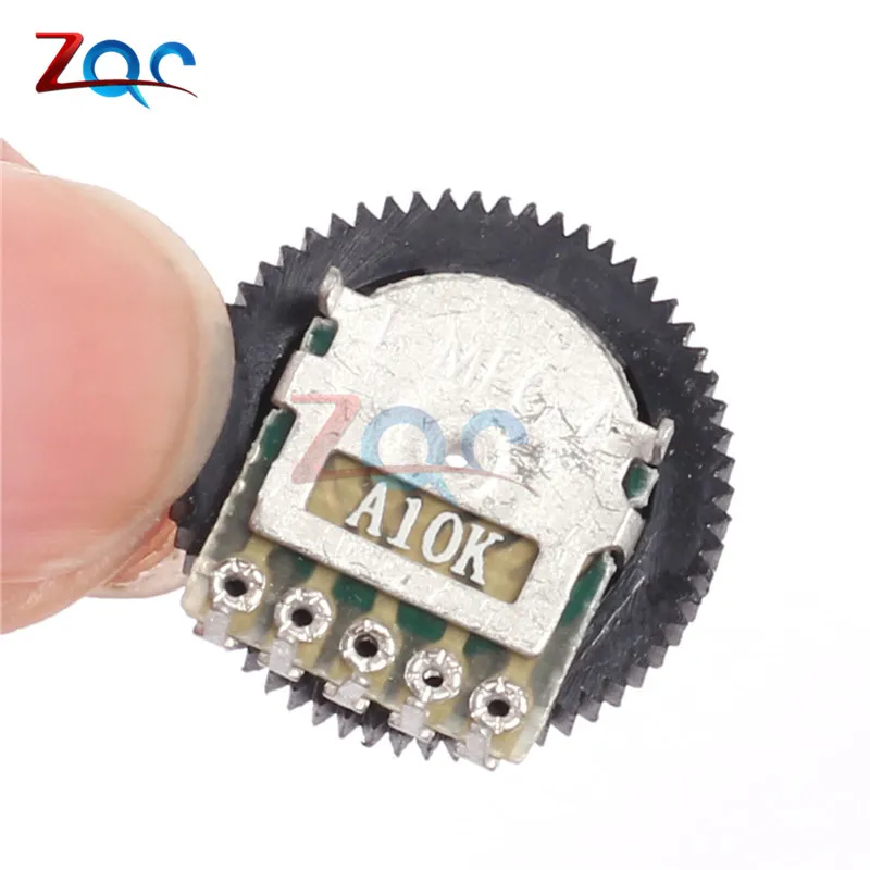 10 шт. диск потенциометра A103 10K Duplex Gear A10K 16x2 мм для радио MP3/MP4 переключатель