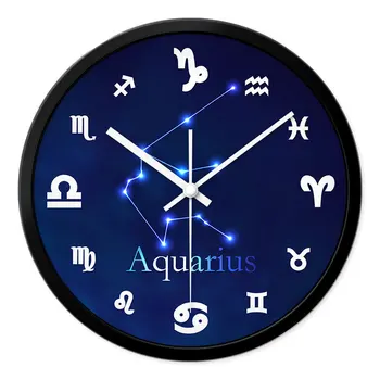 

Horloge Design Modern Silencieuse Wall Clock Metal Large European Style Household Products Quiet Big Wall Clock Bedroom QQN137