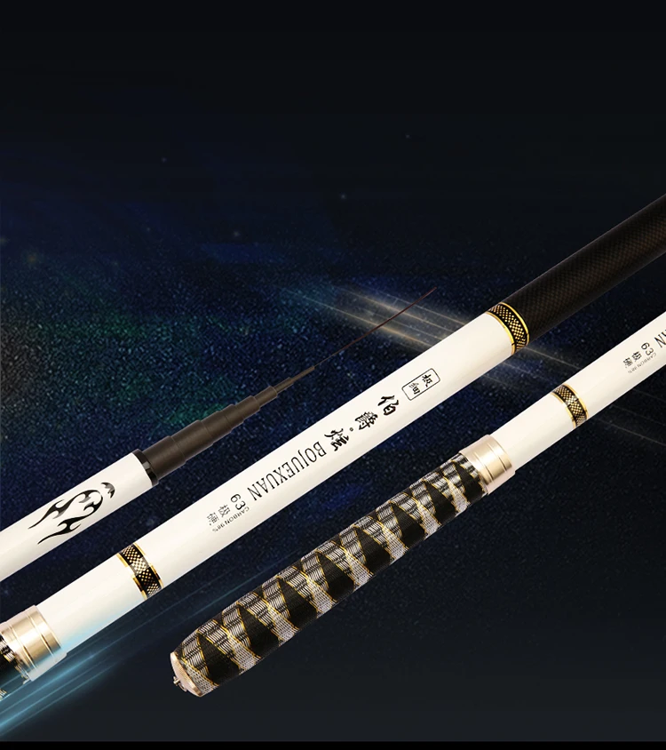 Pesca da Carpa Vara de Pesca Fibra de Carbono Vara de Pesca para a Pesca Tiascfr Telescópica 3.6 M 7.2 m Ultra leve Super Fundição Duro Pólo Mão para a 3 High Quality Esporte e Lazer