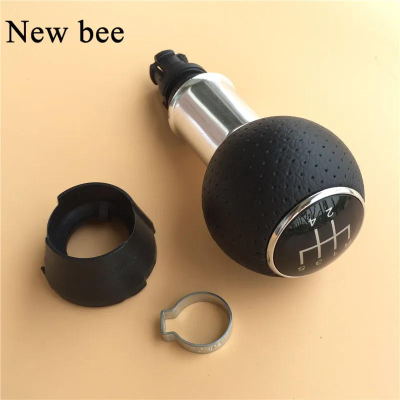 

Newbee 5 / 6 Speed Gear Shift Knob Lever Stick Handle Head PU Leather For Audi A3 S3 2000 2001 2002 2003 Car Styling New