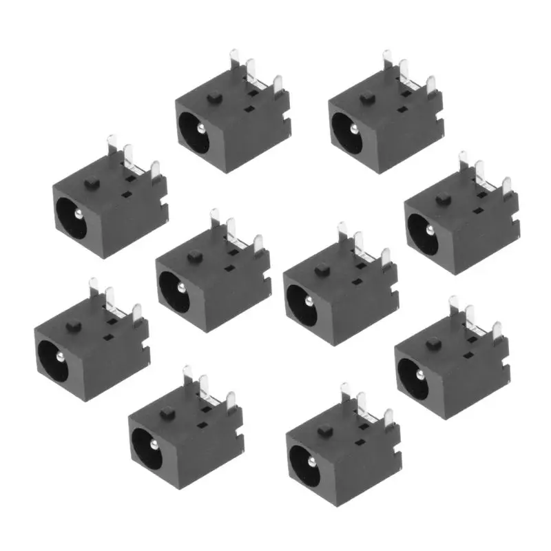 

10pcs DC-044 5.5x2.1mm DC Power Jack Socket Plug 3-Pin Panel Mount Plug