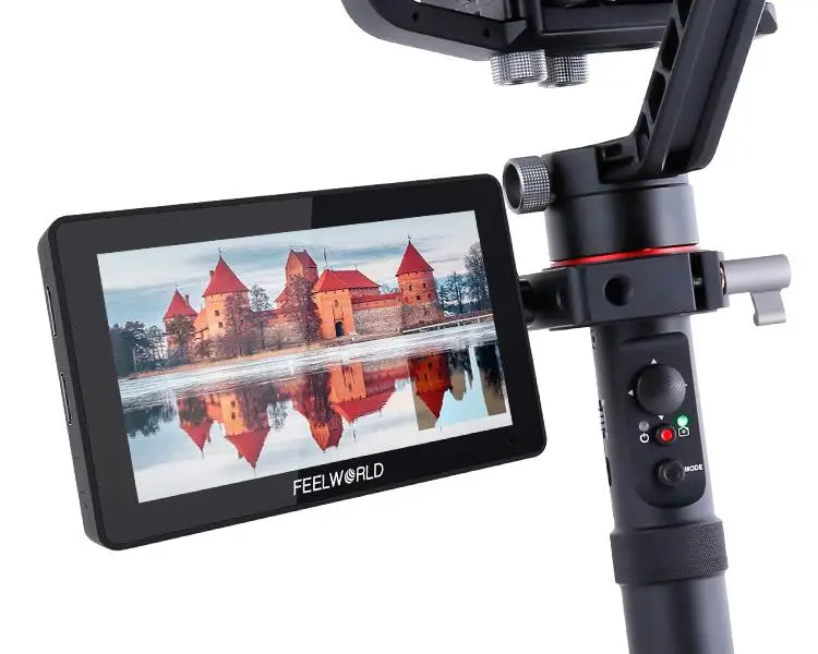 Feelworld F6 PLUS сенсорный экран монитор из алюминиевого сплава F5.5 дюймов 3D Lut 4K на камеру DSLR камера на контроль Кардана