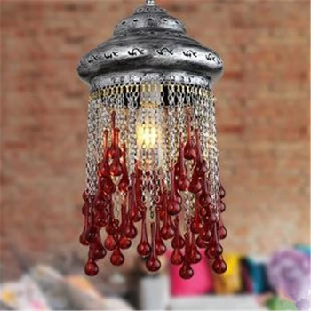 

Nordic Retro Creative Restaurant Chandelier Bohemian Internet Cafe Livingroom KTV Bar Crystal Decoration Lamp Free Shipping