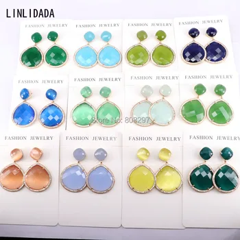 5Pairs For Women Mix color water drop Dangle Earrings Pave Cz Cat Eye Stone Earring Fashion Jewelry
5Pairs For Women Mix color water drop Dangle Earrings Pave Cz Cat Eye Stone Earring Fashion Jewelry