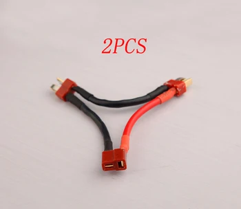 

2PCS Brushless Motor Battery Y-shaped Plug Power Line Cable Conversion L 100mm DIY Spare Parts for RC Boat/Aircraft/Car