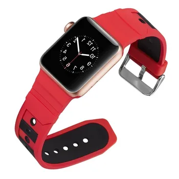 

Silicone Sports Band Colorful wrist Strap 44mm for Apple Watch bands 42mm Bracelet iwatch Series 5 4 3 2 1 watchbands 38mm 40mm