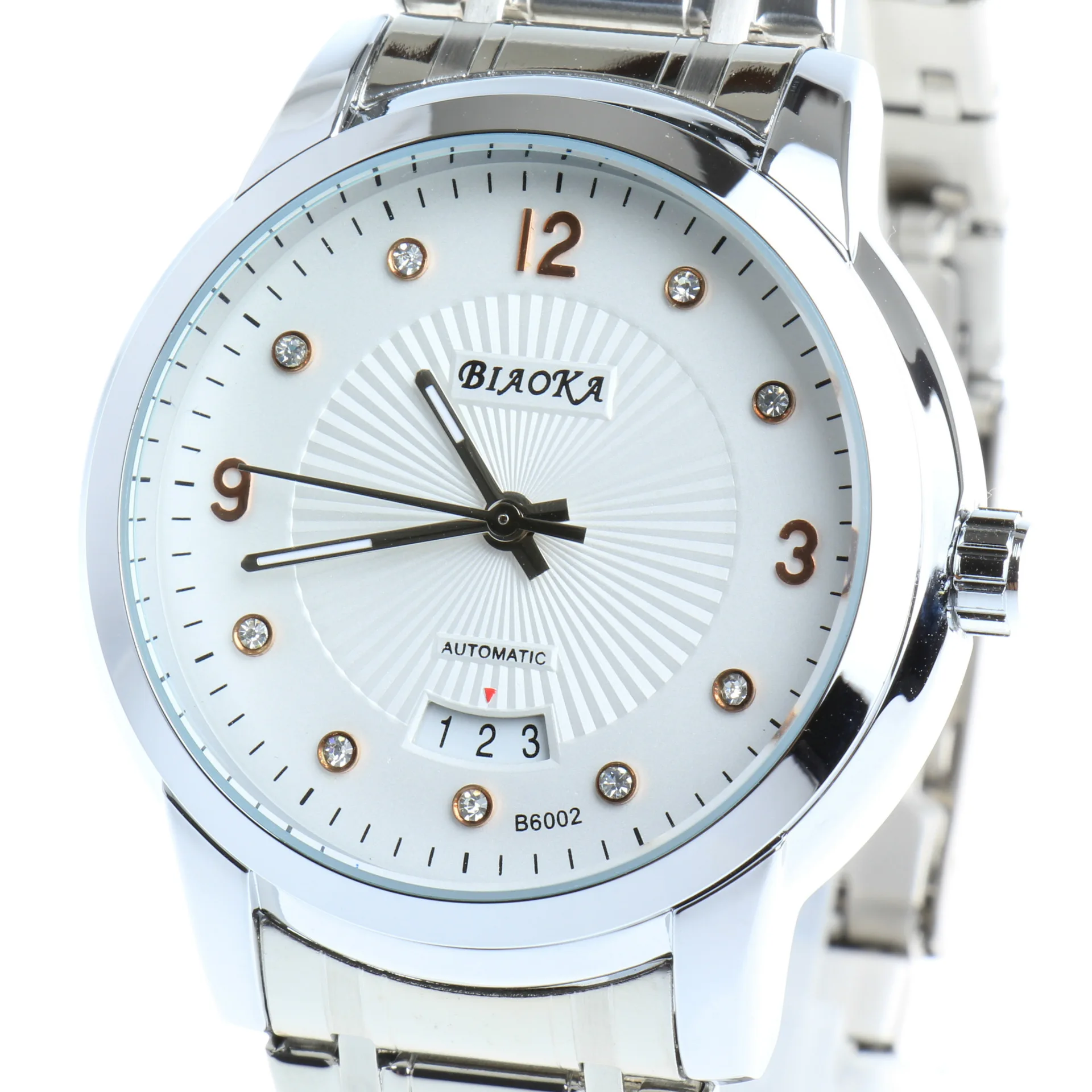 2016 NEWEST brand BIAOKA men s watch Date Display Male Clock New Big Dial White Lens