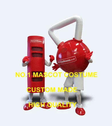 

1piece Professional Custom fitness mascot costumes fitness equipment exercises machines Theme Mascotte Anime Cosply Costume1893