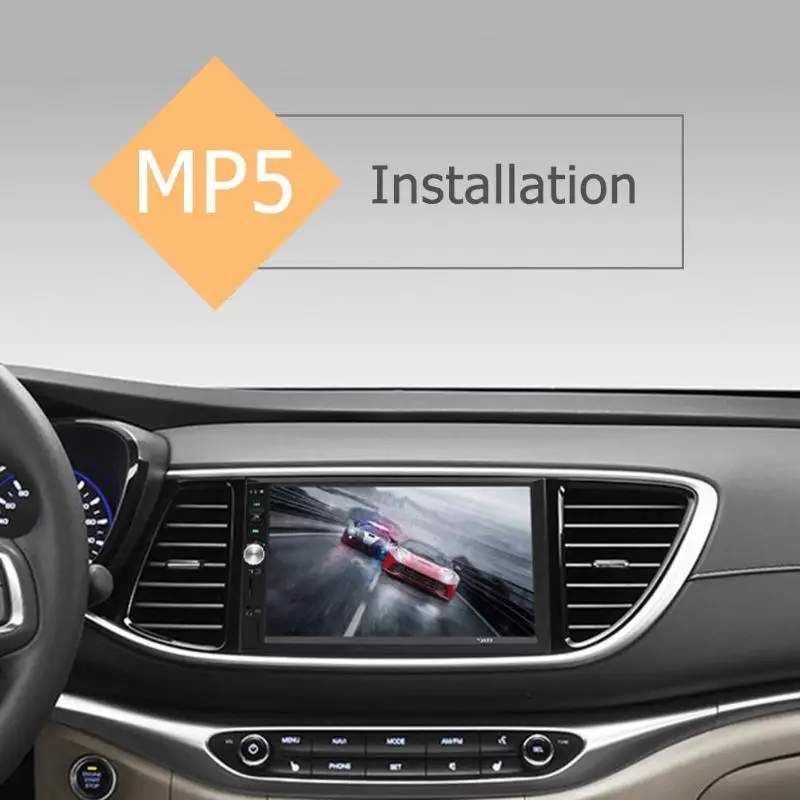 Excellent VODOOL 7012B 2 Din Car Radio 7" Touch Screen Stereo Video MP5 Player Autoradio Bluetooth AUX USB FM Auto Audio Multimedia Player 15