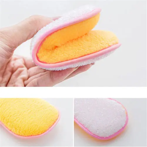 

Mini Cleaning Cloths Scouring Pad Double Sides Antibacterial Microfiber Scrubbing Sponges Kitchen Accessories Tool 2019 Hot Sale