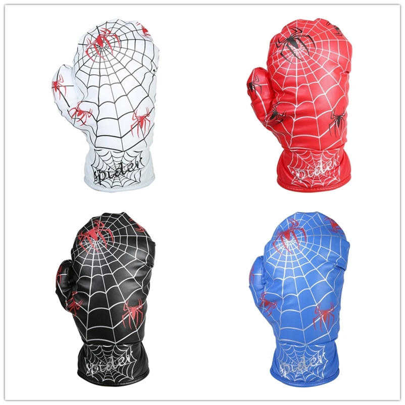 

New Driver Wood Head Cover Spider Web Design Boxing Glove 4 colors available Golf Club Covers with Free Shipping