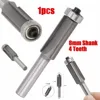 1PC 8mm Shank 4 Teeth Flush Trim Pattern Router Cutter Bit Bearing Woodworking Cutter Tool ► Photo 1/5