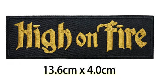 Лента высокого на огне логотип вышитые железа на патч, Панк куртка байкера куртка DIY аксессуары для одежды