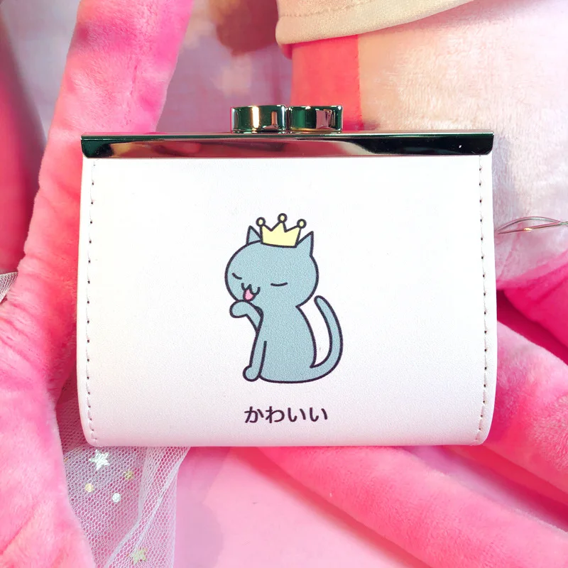 Dudini из искусственной кожи Для женщин кошелек для монет короткий мультфильм