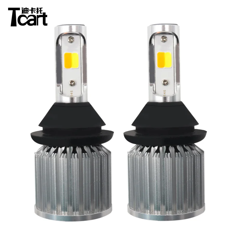 

Tcart 2pcs High Power For Lexus GX470 Auto Led COB Lamps Car LED White DRL Daytime Running Lights Yellow Turn Signals P21W BA15S