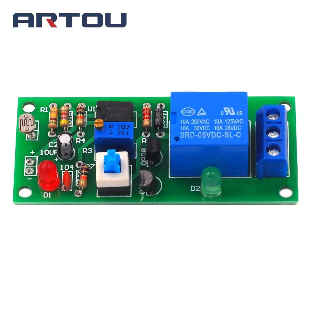 

Light Control Switch Module Set Street Light Stair Light Automatic Control Switch Electronic DIY Kit Manual Circuit Board