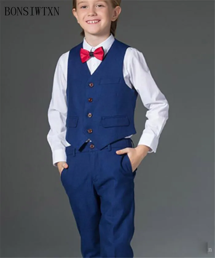 2018-cheap-blue-boys-formal-wear-three-piece-notched-lapel-kids-wedding-tuxedos-custom-made-boys-suit-(jacket+pants+vest) (2)