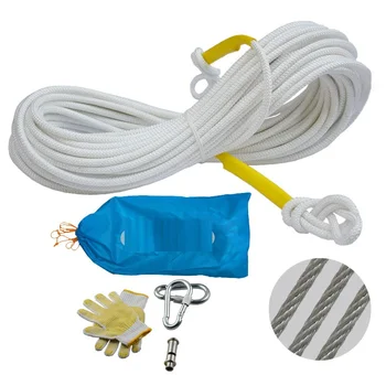 

100M 1189KG Aerial work insurance Anti-fire Outdoor safety belt mountaineering rock climbing cable harness rigging hardware