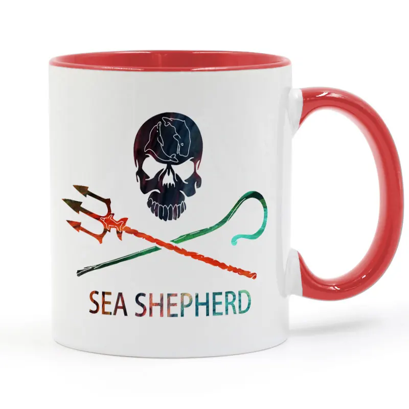 Морская овчарка Jolly Roger анти китовые войны Пиратская Кружка Кофе Молоко
